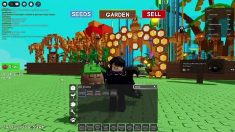 I GOT BILLIONS FROM BEE CRAFTING! - GROW A GARDEN ROBLOX