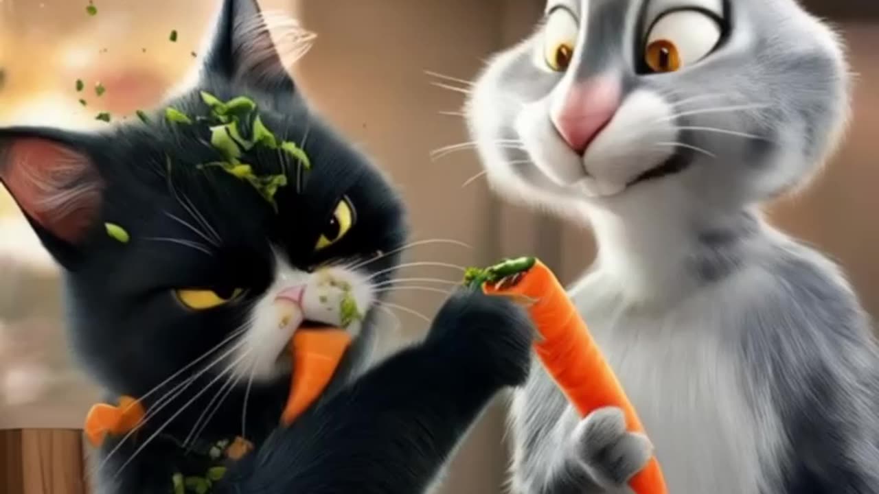 Funny Cat & Rabbit Chaos – You Won’t Stop Laughing! 🐱🐰😂