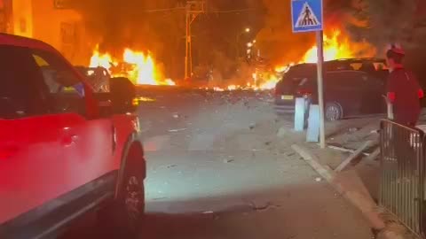 ‼️ Chaotic scenes in occupied territories after missiles fired from Iran hit targets