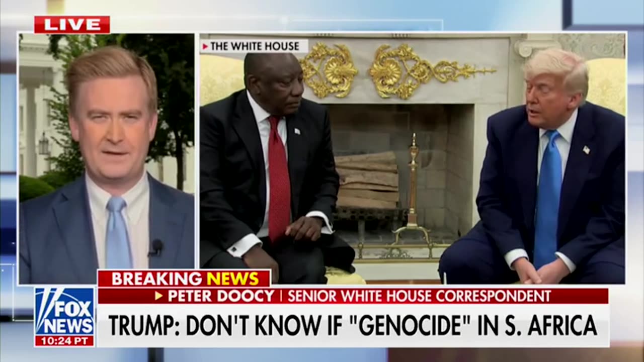 Peter Doocy Says Trump's Meeting With South African President Was 'Awkward'