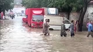 Karachi roads turn to rivers with more torrential rains forecast