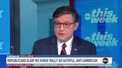 Speaker Mike Johnson Weighs in on The First Amendment, ‘No Kings Protest’ and the Schumer Shutdown