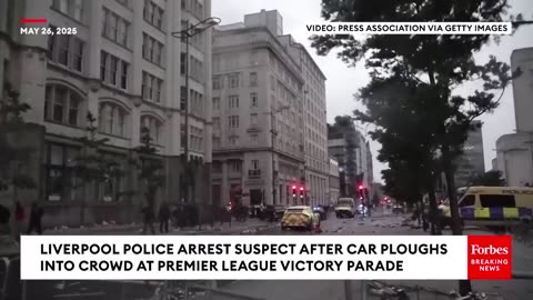Liverpool, UK, Police Arrest Suspect After Car Ploughs Into Crowd At Premier League Victory Parade