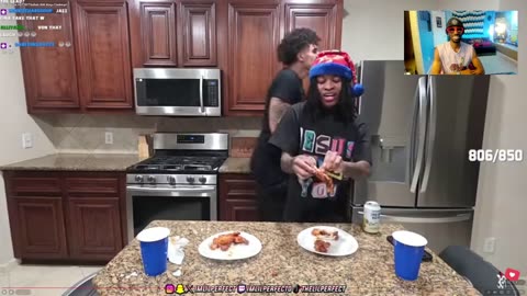 imLilPerfect LIVE We Did The HOTTEST Buffalo Wild Wings Challenge
