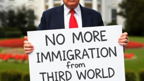 Donald Trump says No more Immigration from Third World Countries.