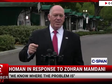 Homan In Response To Zohran Mamdani