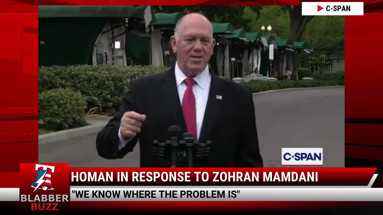 Homan In Response To Zohran Mamdani