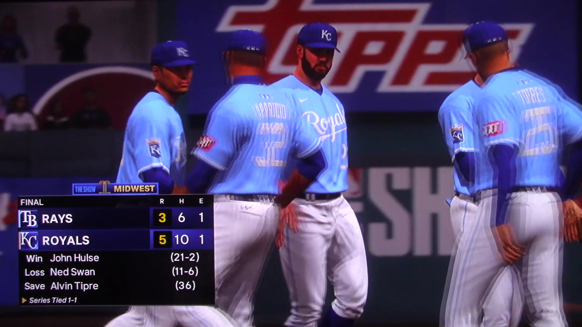 MLB The Show: Kansas City Royals vs Tampa Bay Rays (S20 G135)
