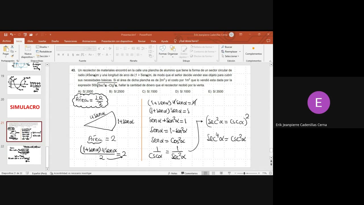 PAMER SEMESTRAL 2023 | Repaso 5 | Trigonometría