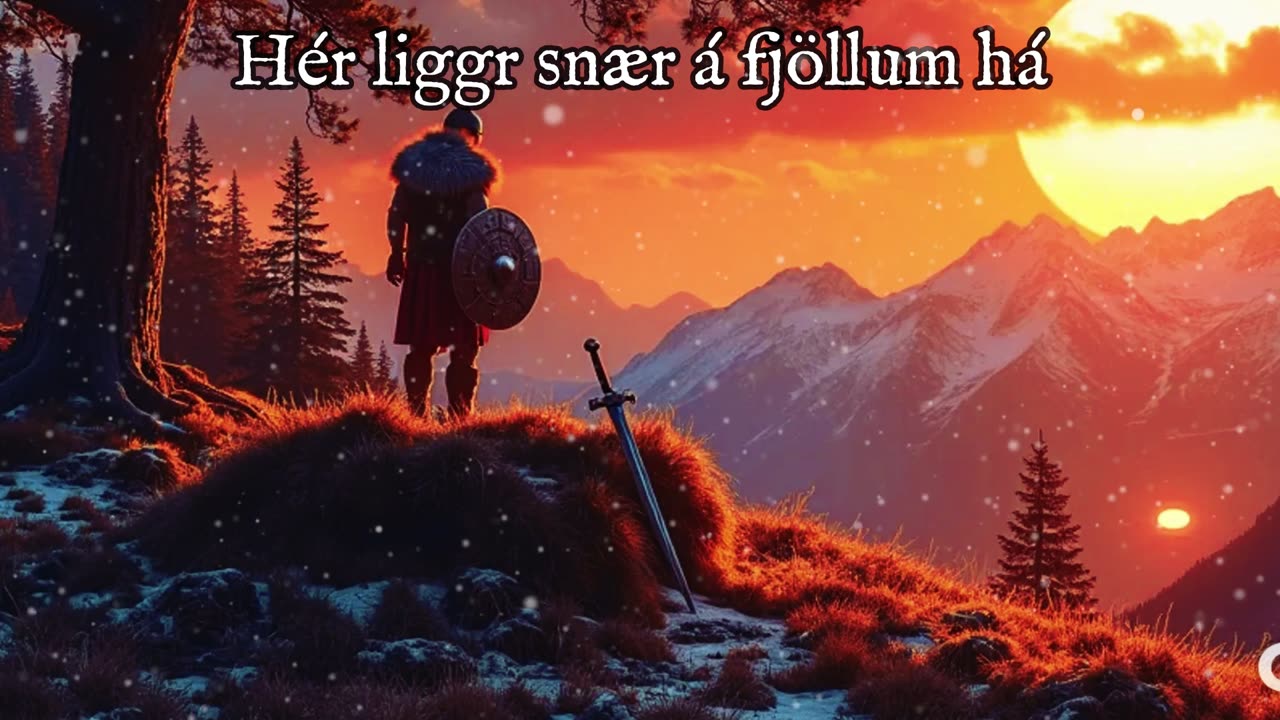 Blómvindr - Hér liggr snær á fjöllum há Viking