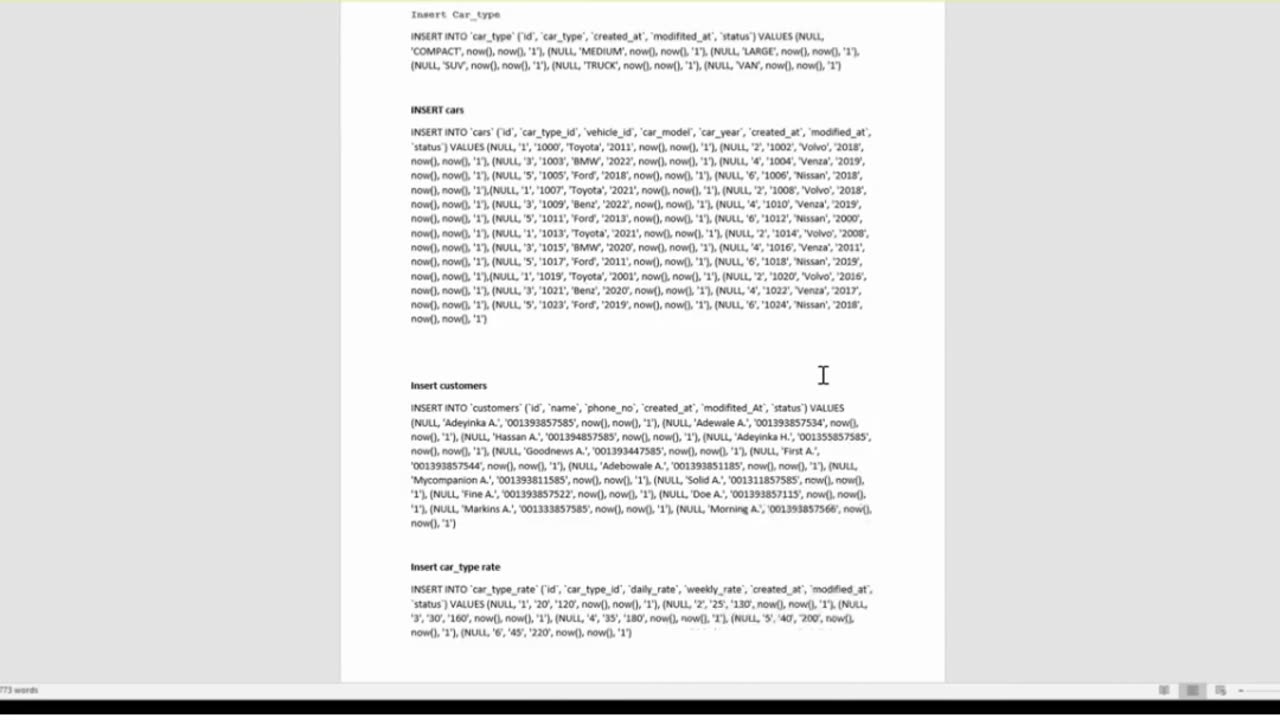 Student Work(Project) | CSCI 3287 – Database Systems SQL Database | University of Texas at Arlington