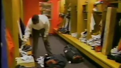 January 19, 1986 - Chicago Bear Tyrone Keys Packs for the Super Bowl