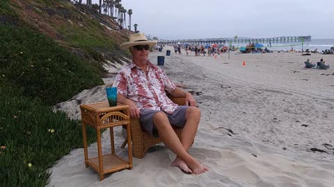 The Beach Captain in Time-Lapse. Pacific Beach, California. TL 044