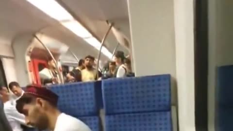 On train in Germany there is only one German.