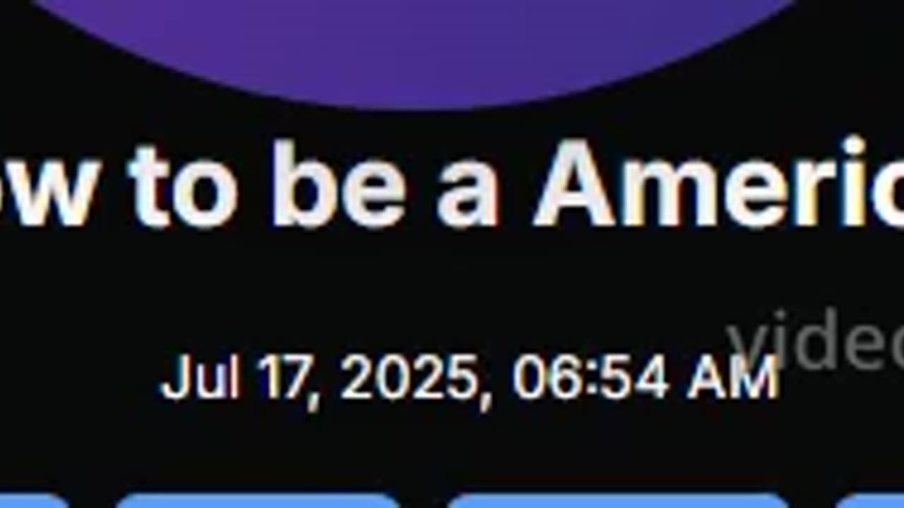 how to be a American Part 1