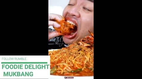 Spicy Korean Noodles Mukbang - Warning: Spicy!