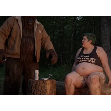 FAT HAIRY LIBERAL WOMAN CHOOSES BIGFOOT OVER HUMAN IN THE WOODS, THEN THIS HAPPENS #SHORT