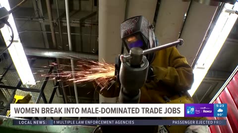 Women breaking into male-dominated trade jobs