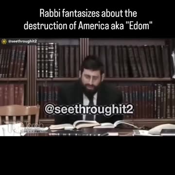 Rabbi talks about the prophecy of the destruction of America aka "Edom."