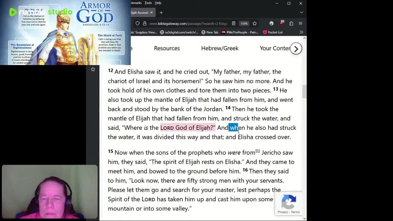 Journey Through The Bible - 2 Kings 2 - Elijah Taken To Heaven And Elisha's First Miracle 08162025