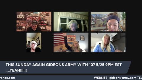 GIDEONS ARMY FRIDAY NIGHT LIVE SPECTACULAR PRAYER 5/23 @ 8PM EST