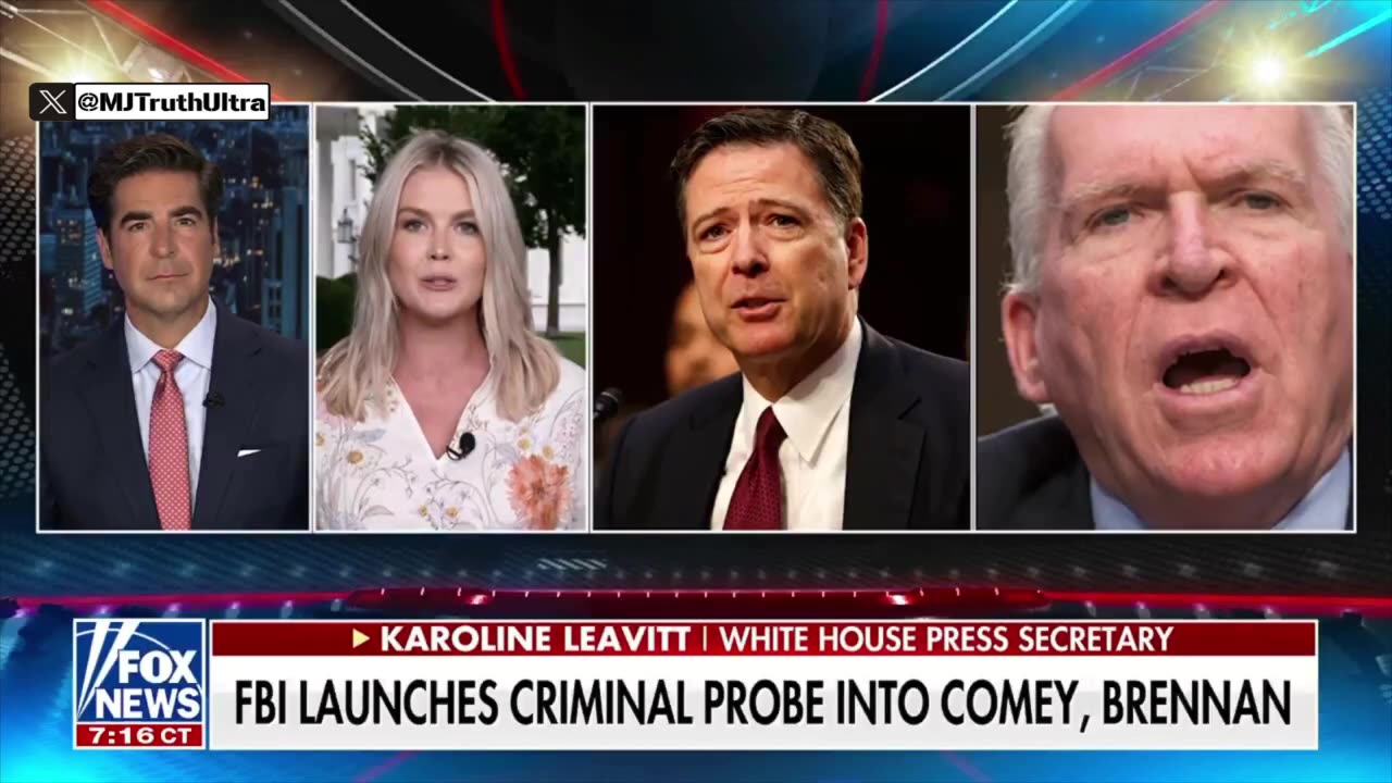Karoline Leavitt says Brennan and Comey committed Treason and promised the Truth will come out
