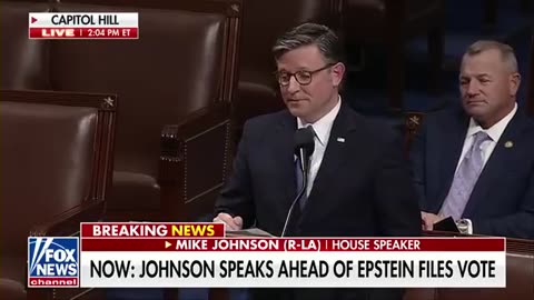 WARNING from Speaker Johnson on Epstein files legislation
