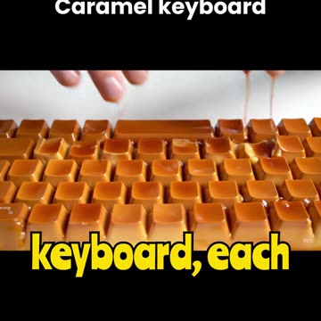 Satisfying Caramel & Chocolate Keyboards 🍮🍫#asmr #keyboard #chocolate #caramel #satisfyingvideos