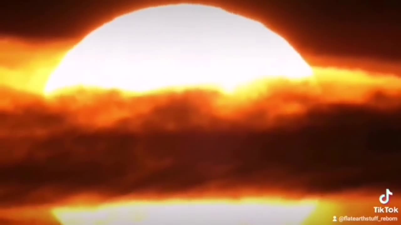 The sun inside the clouds, inside God's firmament!