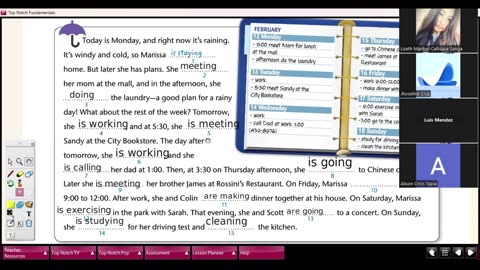 UNIT 9 - LESSON 2 - DISCUSS PLANS USING THE PRESENT CONTINUOUS IN THE FUTURE TIME