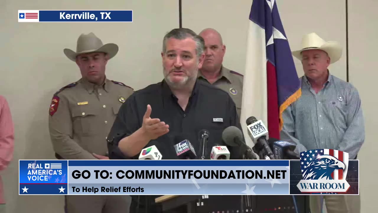 Senator Ted Cruz Joins Kerr County, Texas Flood Press Conference