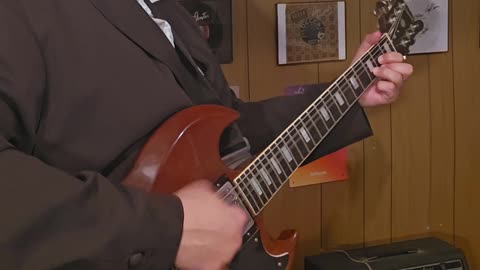 Trent Page playing ACDC.