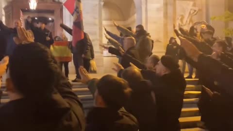 Roman salutes in Spain. They've had enough of corrupt socialists.