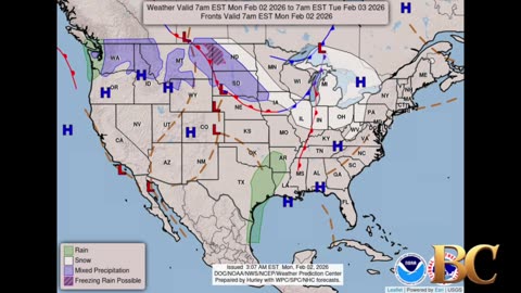 National Weather Forecast (February 2, 2026)