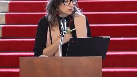 “This isn’t about me. It’s about the Palestinian people, being genocided.”