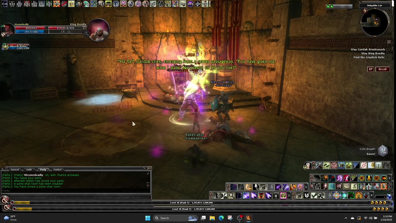 Giant Hold Hobgoblin Liar