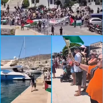“Hundreds of Israelis remain stuck aboard a cruise ship off Syros as local pro-Palestinian protesters block disembarkation”