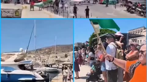 “Hundreds of Israelis remain stuck aboard a cruise ship off Syros as local pro-Palestinian protesters block disembarkation”