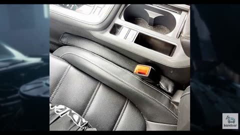 Wuzno Leather Car Seat Gap Filler, 2 Pack No-Drop Seat Guard Universal Gap Stopp