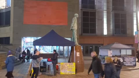 PROTEST AGAINST THE W.H.O. BUCHANAN STREET GLASGOW 2024