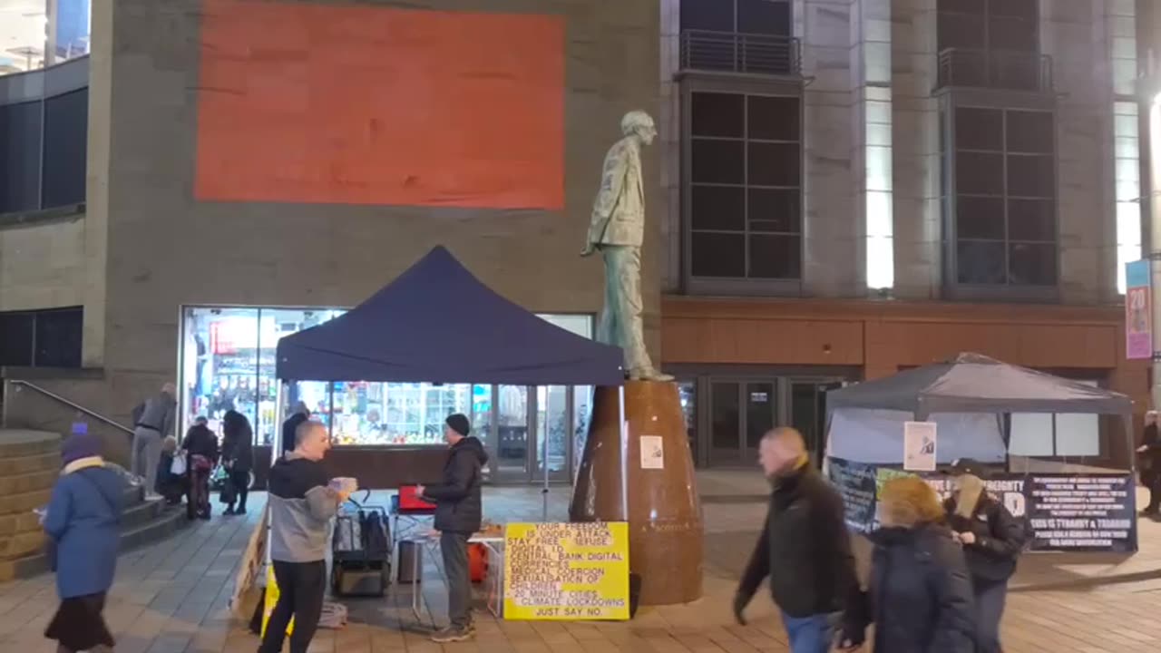 PROTEST AGAINST THE W.H.O. BUCHANAN STREET GLASGOW 2024