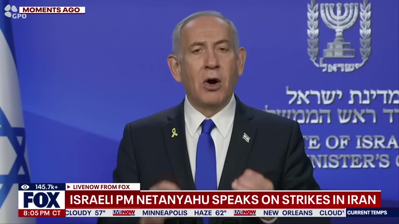 WATCH: Israeli PM Netanyahu speaks on strikes in Iran LiveNOW from FOX