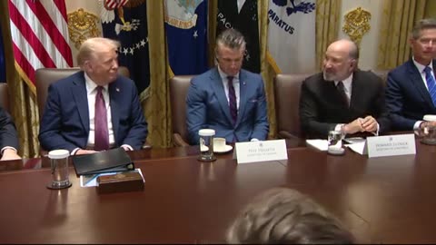 Trump participates in a Cabinet meeting