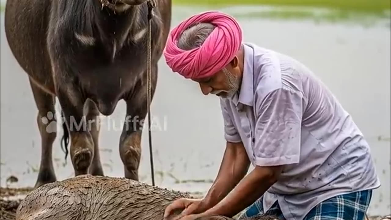 He saved the buffalo life