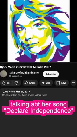 björk has spoken -- Calling for Greenland's Independence