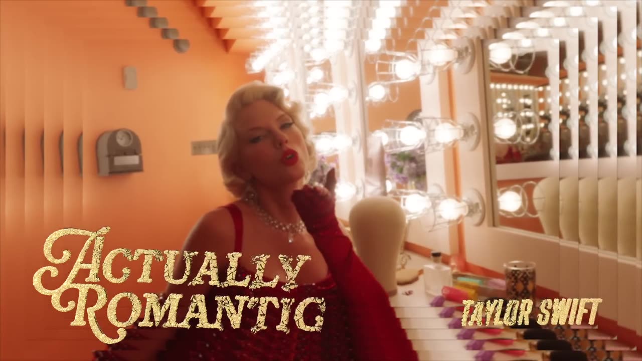 Taylor Swift - Actually Romantic (Lyric Video)