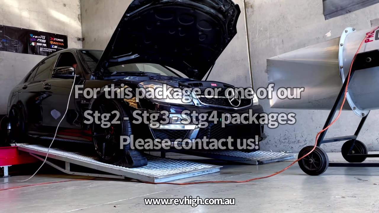 REVHIGH | AMG C63 W204 Stage 1 Custom Dyno Tune – Serious Power Gains
