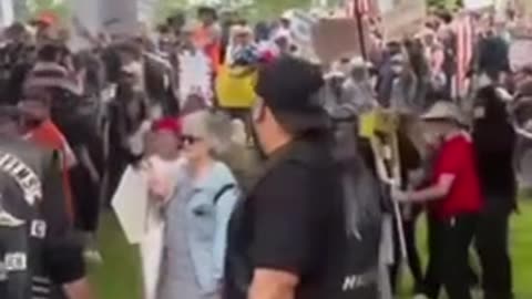 Arm of democrats Antifa tried to take on a motorcycle club