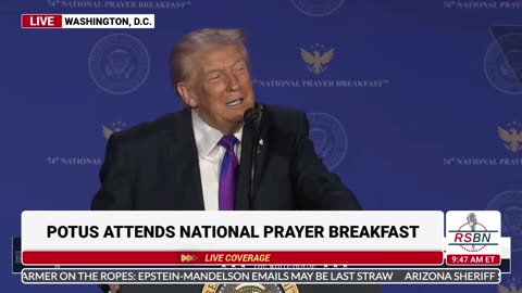 FULL SPEECH: President Trump Speaks at The National Prayer Breakfast - 02/05/26