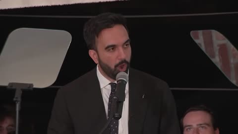 Zohran Mamdani addresses supporters on election night